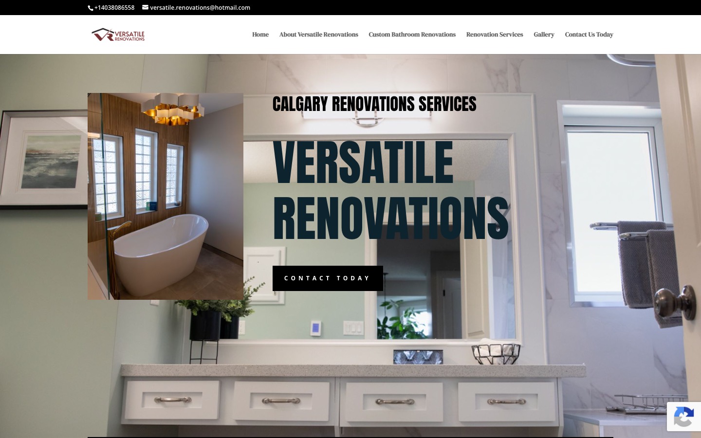 The current homepage